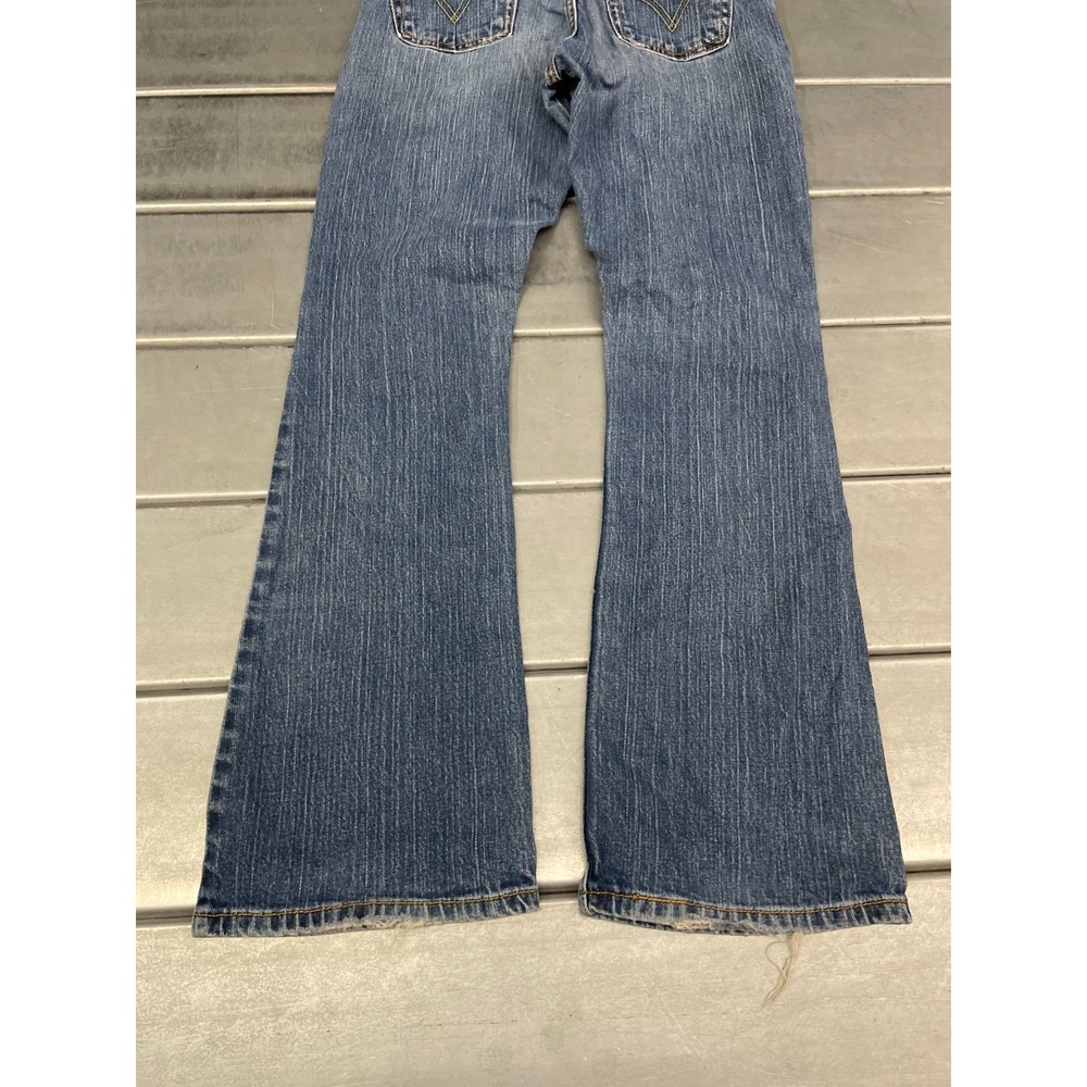 Levis 525‎ Nouveau Low Bootcut Jeans Womens 8M 30x32 Blue Medium Wash Denim - Picture 16 of 16